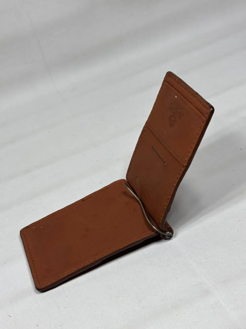 VTG U.S. Marine Corps USMC Hawaii Leather Money Clip Wallet Enameled EGA Emblem